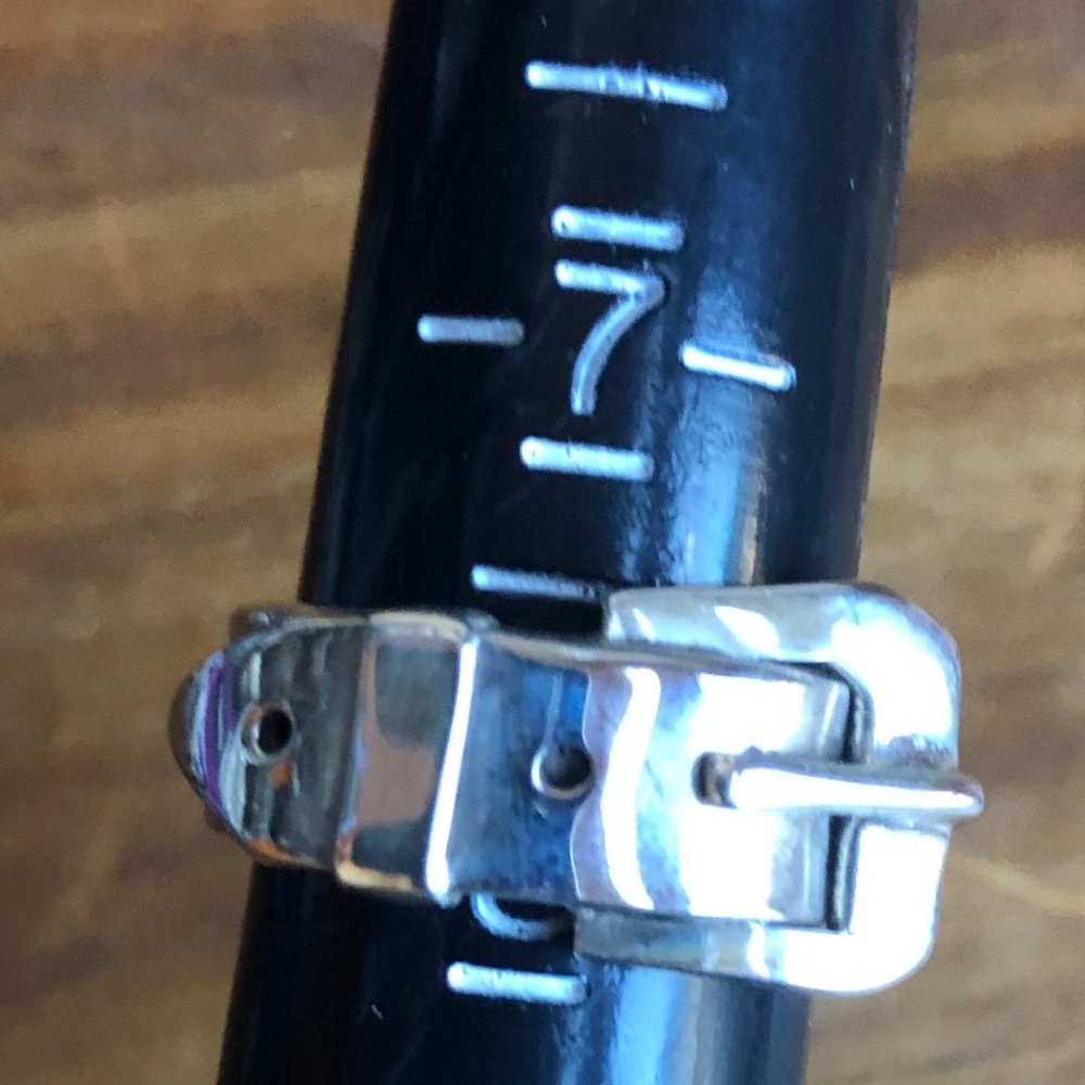 Sterling Silver Buckle Ring - Picture 9 of 16